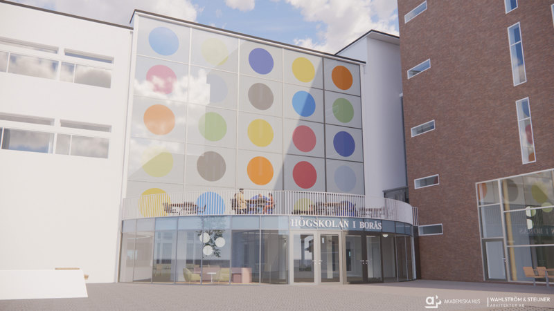 Illustration of the new campus entrance